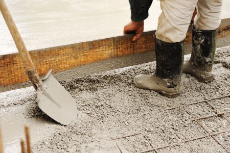 Concrete cement installation